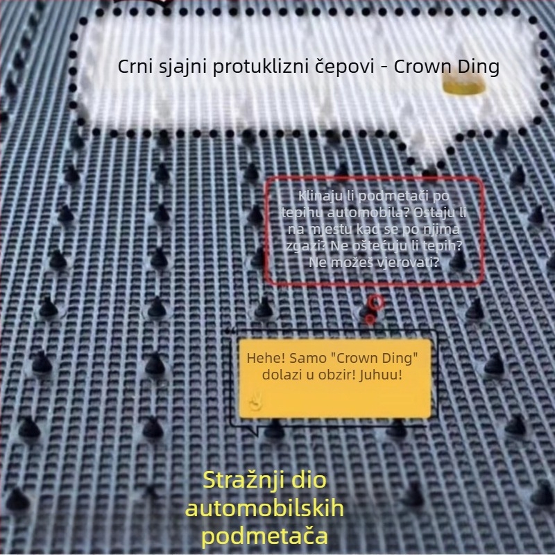 Haobai velur automobilske podne prostirke, otporne na prljavštinu i vodootporne, debljina 7 mm