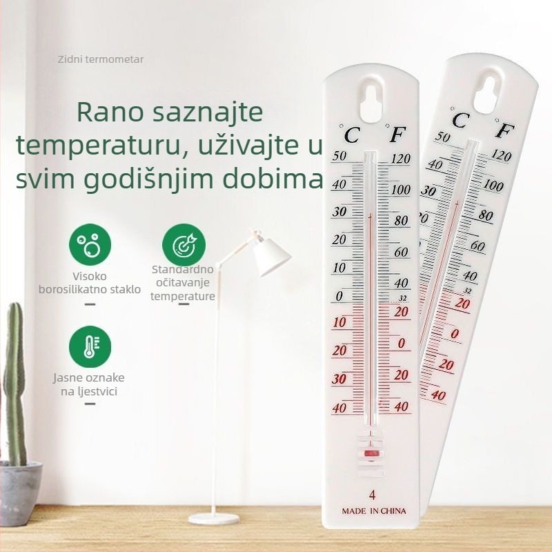 Unutarnji termometar i higrometar za kućnu upotrebu; visoko precizan mjerni uređaj za temperaturu i vlage za poljoprivredu, staklenike s povrćem i uzgoj.