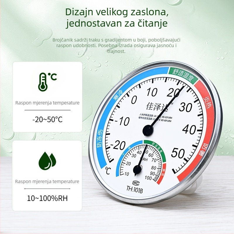 Novi digitalni mjerač temperature i vlage s budilicom, za kućnu upotrebu, zidni termometar, visoke preciznosti