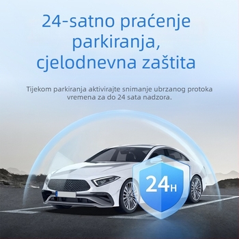 4K dash cam s Wi‑Fi, prednje i stražnje dvostruko snimanje, 24-satno praćenje parkiranja, auto kamera