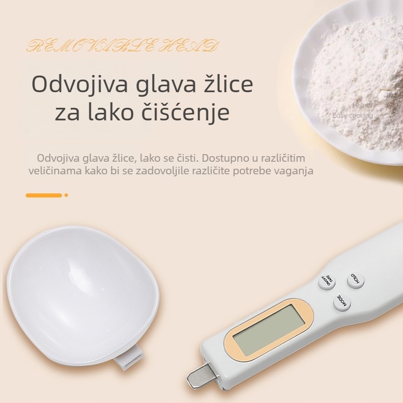 Elektronička mjerna žlica s preciznom gram-skalom za kuhinju i pečenje