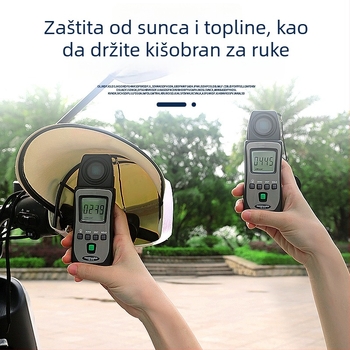 Kožna navlaka za upravljač električnih bicikala i motocikala, zaštita od sunca, vodootporna i otporna na vjetar