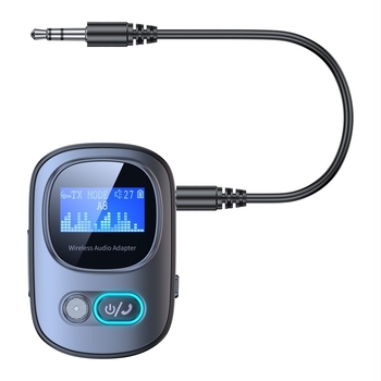 Bluetooth 5.4 adapter sa zaslonom, odašiljač za avionski TV, auto-prijemnik i MP3 player s TF kartom
