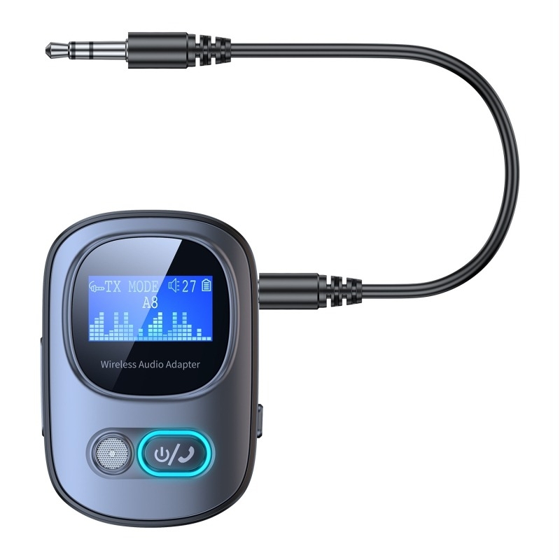 Bluetooth 5.4 adapter sa zaslonom, odašiljač za avionski TV, auto-prijemnik i MP3 player s TF kartom