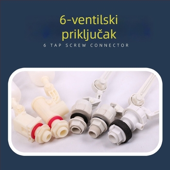 Pribor za vodeni spremnik s 1/2 in priključkom, plovni prekidač za automatsko napajanje vodom i posuda za doziranje