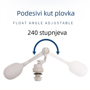 Pribor za vodeni spremnik s 1/2 in priključkom, plovni prekidač za automatsko napajanje vodom i posuda za doziranje