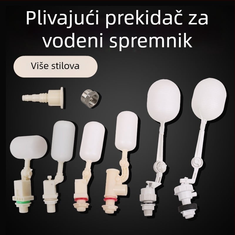 Pribor za vodeni spremnik s 1/2 in priključkom, plovni prekidač za automatsko napajanje vodom i posuda za doziranje