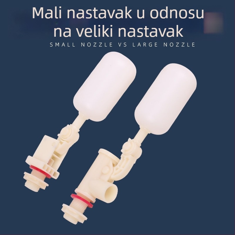 Pribor za vodeni spremnik s 1/2 in priključkom, plovni prekidač za automatsko napajanje vodom i posuda za doziranje
