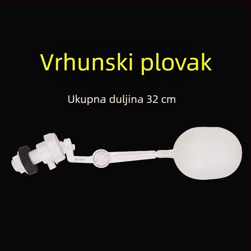 Pribor za vodeni spremnik s 1/2 in priključkom, plovni prekidač za automatsko napajanje vodom i posuda za doziranje