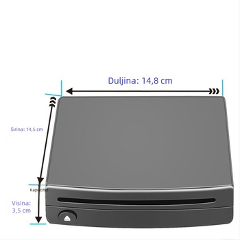 Nova Android automobilska glavna jedinica s velikim zaslonom, univerzalna podrška za jedan disk DVD/CD, bez pogona za disk