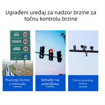 USB dash kamera za automobil s Androidom, velikim zaslonom, AR navigacijom, ADAS-om i detektorom brzine