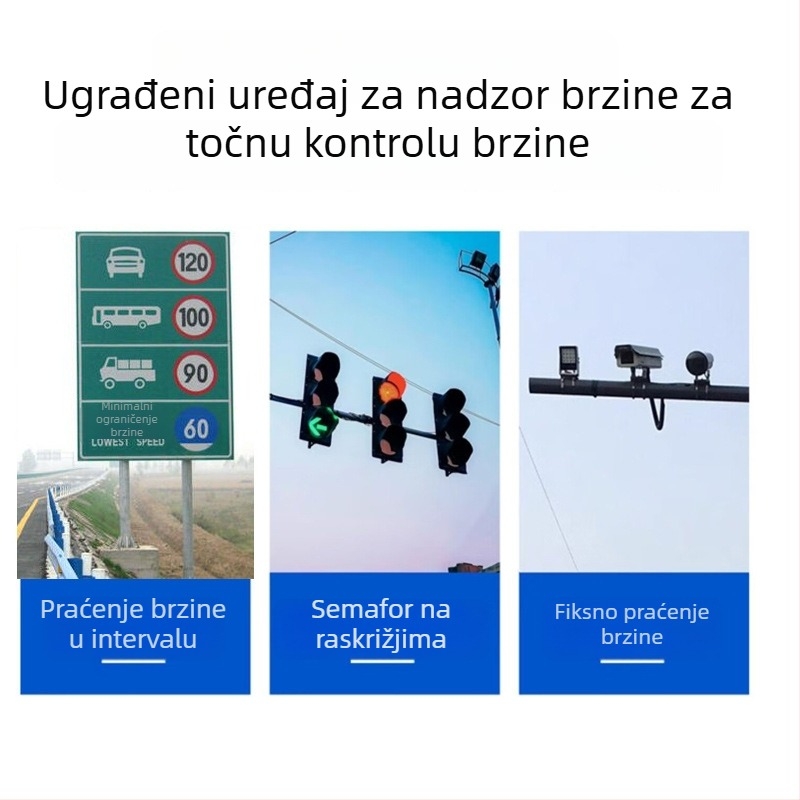 USB dash kamera za automobil s Androidom, velikim zaslonom, AR navigacijom, ADAS-om i detektorom brzine