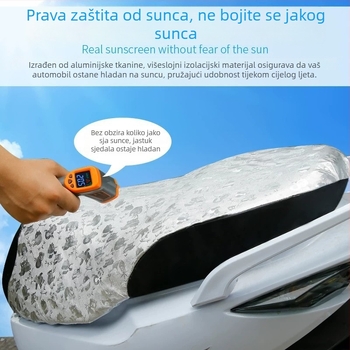 Kožna navlaka za sjedalo za električne skutere, debela, vodootporna, UV zaštita, toplinska izolacija, za sve sezone