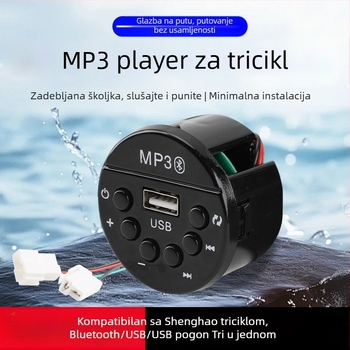 Auto glazbeni player s MP3, radio, Bluetooth i USB – kompatibilan s Shenghao glavnom jedinicom