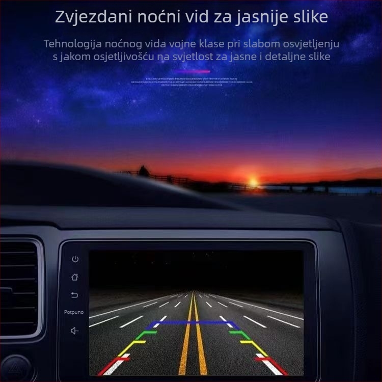 Univerzalna stražnja kamera za auto CCD, noćni vid, širok kut, 12V