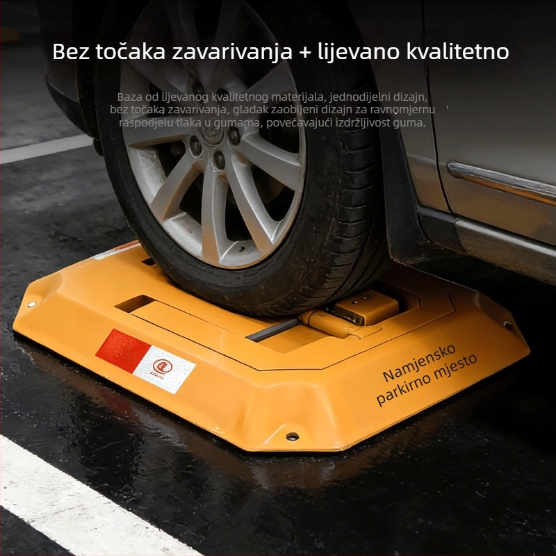 Osmerokutna parkirna blokada za automobil, ojačani zemljani blok, otporna na sudare i pritisak