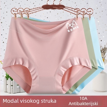 Plus veličine modal donje rublje za žene, prozračan, visoka elastičnost, pogodna za trudnice, trokutasti kroj