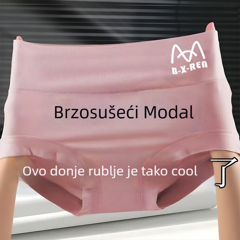 Plus veličine modal donje rublje za žene, prozračan, visoka elastičnost, pogodna za trudnice, trokutasti kroj