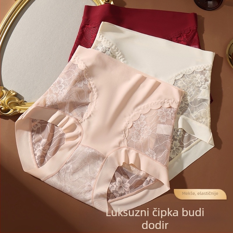 Čipkaste gaćice visokog struka za žene, podizanje zadnjice i oblikovanje abdomena, 2026 novi model