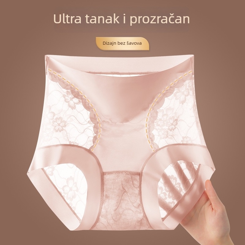 Čipkaste gaćice visokog struka za žene, podizanje zadnjice i oblikovanje abdomena, 2026 novi model