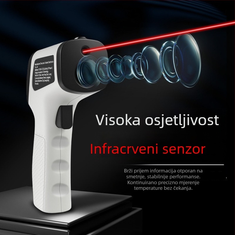 Snaiko SK-550B infracrveni termometar — visoko precizan pištolj za mjerenje temperature ulja, za pečenje, temperaturu vode, kuhinju i industriju
