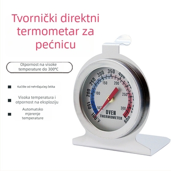 Bimetalni termometar za pećnicu od nehrđajućeg čelika, kuhinja, za pečenje, visokih temperatura