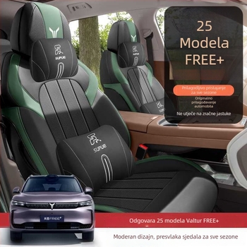 Lantu Free+ perforirani kožni jastučić za auto sjedalo, otporan na habanje, s punim pokrivanjem i navlakom za sjedalo