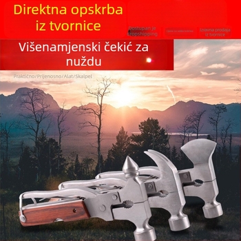 Automobilski višenamjenski sigurnosni čekić – nehrđajući čelik, alat za spašavanje i razbijač prozora