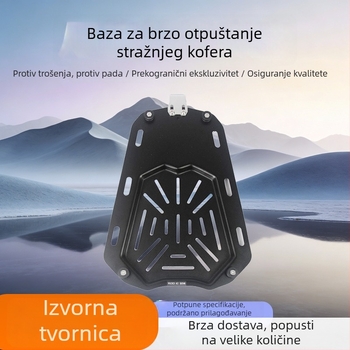 Aluminijska osnova s brzim otpuštanjem za stražnje kutije motocikla, 28L–100L