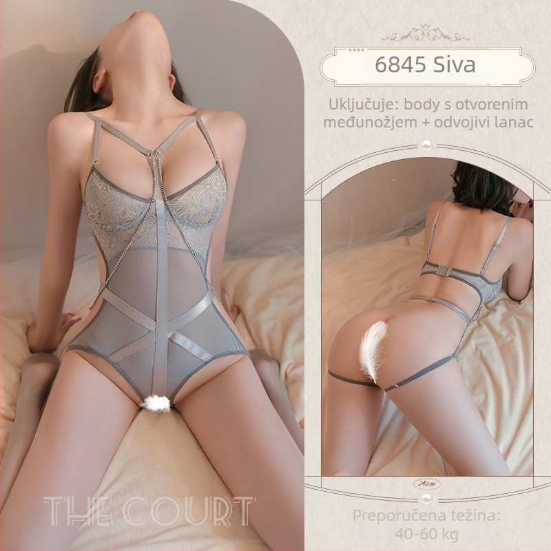 Body bondage s trakama s otvorenim preponama – erotsko donje rublje