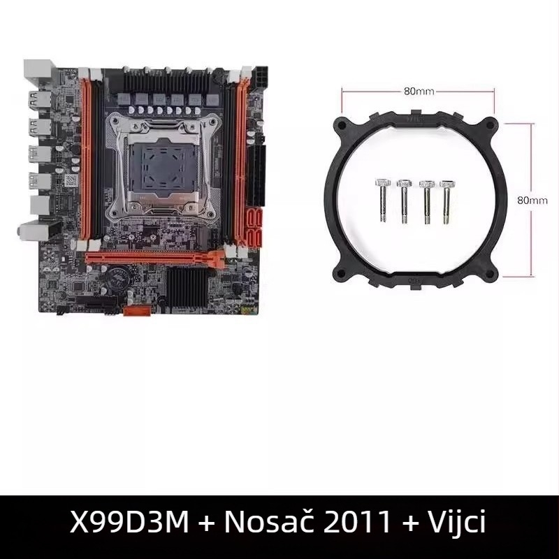 X99D3M 2011-3 matična ploča za desktop računalo s ECC DDR3 X99 2666V3