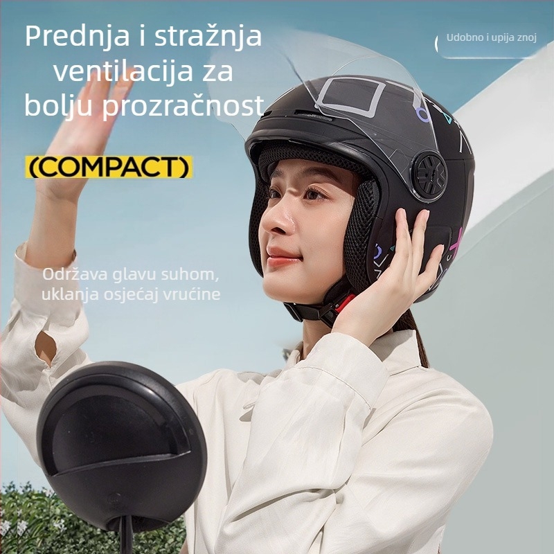 Unisex kaciga za električna vozila za jesen i zimu – zimsku zaštitu kacige za električne bicikle/motocikle, 3C certificirano