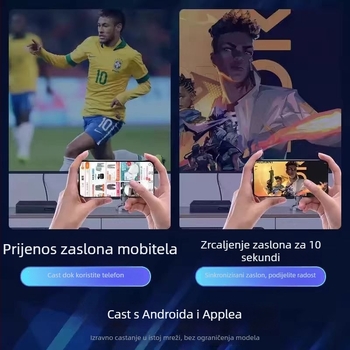 Android 4K mrežni TV box za starije osobe, Wi‑Fi i bežično zrcaljenje zaslona