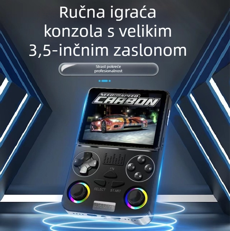 J36Ultra ručna konzola za igre s Androidom, Wi‑Fi, 3,5 inča, 64GB