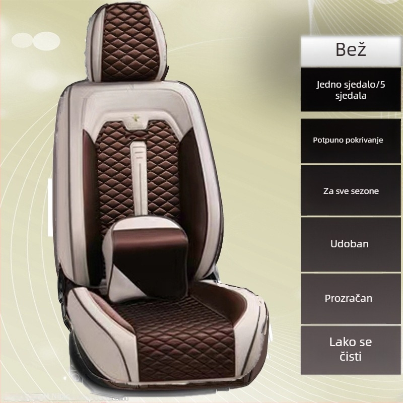 Univerzalna navlaka za auto sjedala za sva godišnja doba, za vozila s pet mjesta, tkanina