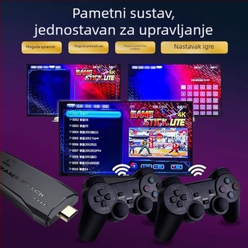 2025 Kućna konzola za igre na televizoru s bežičnim joystickom za dva igrača – klasična nostalgična King of Fighters arcade retro