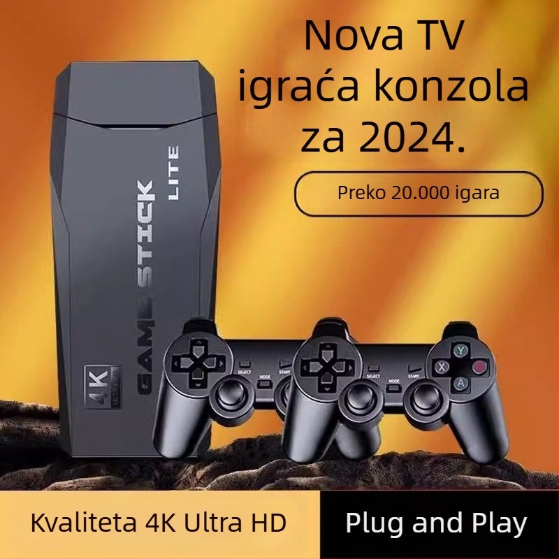 2025 Kućna konzola za igre na televizoru s bežičnim joystickom za dva igrača – klasična nostalgična King of Fighters arcade retro