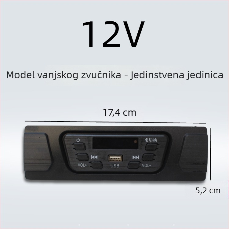 Bluetooth MP3 auto-radio za električni tricikl 12V