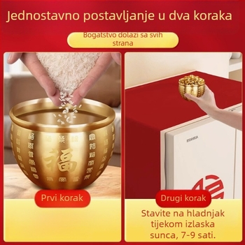 Bakren Baifu cilindar s rogom obilja za privlačenje bogatstva