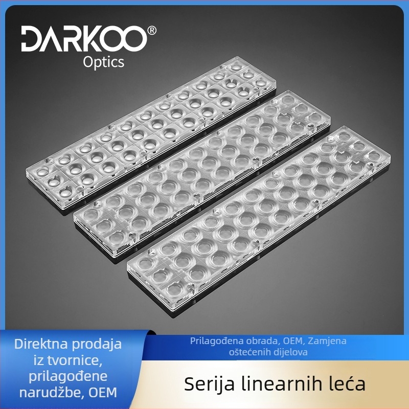 Uredsko linearno svjetlo s optičkom lećom, viseće rasvjetno na šinu, spiralno sjenilo