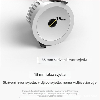 12W LED downlight s punim spektromom – površinski montiran i ugradbeni, za kućnu, hotelsku i komercijalnu rasvjetu