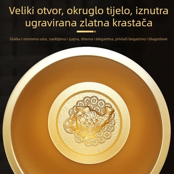 Bakrena posuda za bogatstvo, kućna dekoracija u kineskom stilu