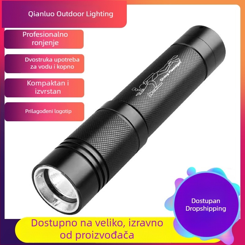 Prenosna vodootporna LED svjetiljka za ronjenje do 100 m, punjiva, visoke svjetline, dug domet