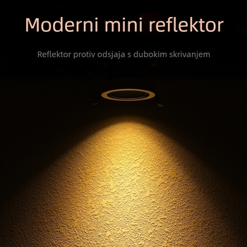 Ugrađene LED lampe za pranje zidova, anti‑odsjajni spotovi, COB bullseye svjetla s mogućnošću kontrole za restorane i hotele