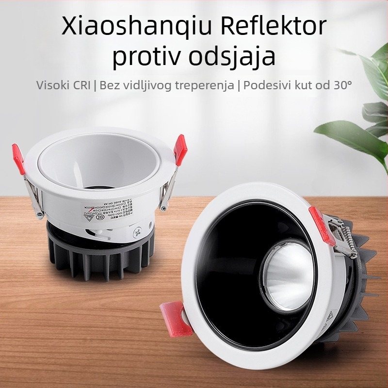 Ugrađene LED lampe za pranje zidova, anti‑odsjajni spotovi, COB bullseye svjetla s mogućnošću kontrole za restorane i hotele