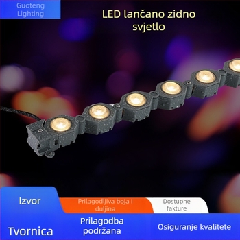 LED fleksibilno linearno svjetlo za parkove i dvorišta, vodootporan vanjski zidni rasvjetni element za površinsku ugradnju