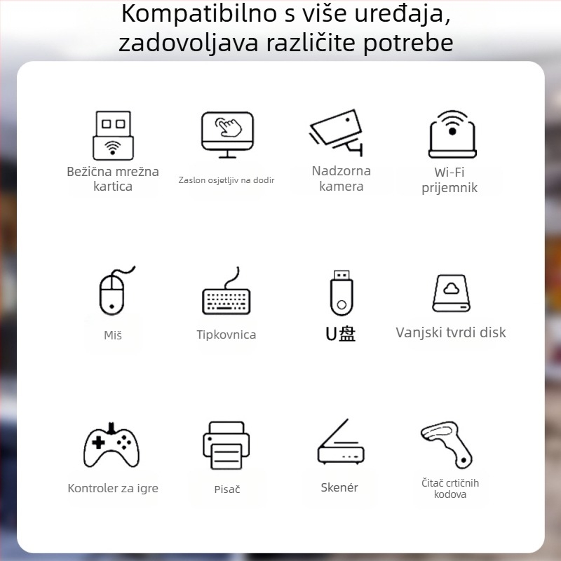 USB 3.0 produžni kabel s unutarnjim pojačalom signala, 10 m, za računalo, mrežnu karticu i konferencijsku kameru