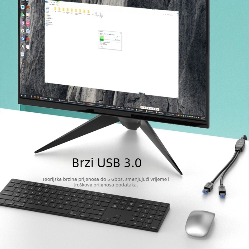 USB 3.0 produžni kabel s unutarnjim pojačalom signala, 10 m, za računalo, mrežnu karticu i konferencijsku kameru