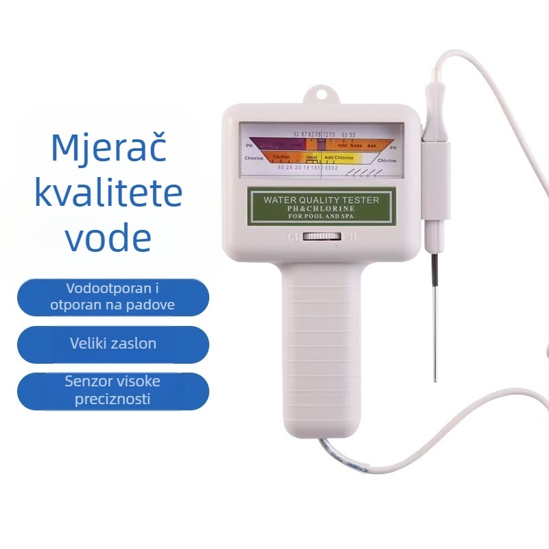 PC101 Tester kvalitete vode za bazen – pH, slobodni klor i fluorid