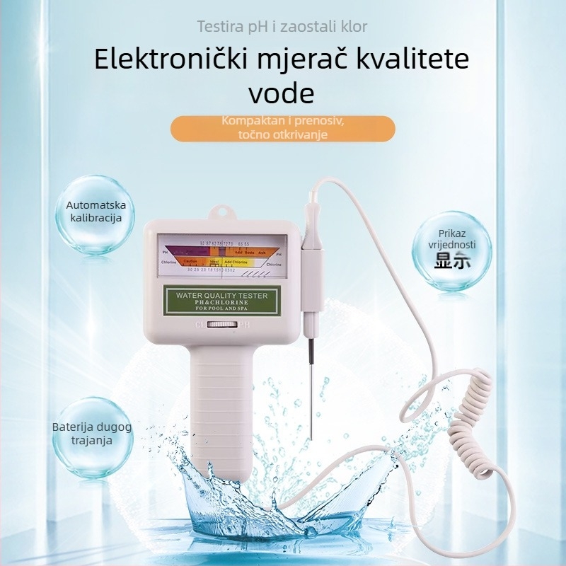 PC101 Tester kvalitete vode za bazen – pH, slobodni klor i fluorid